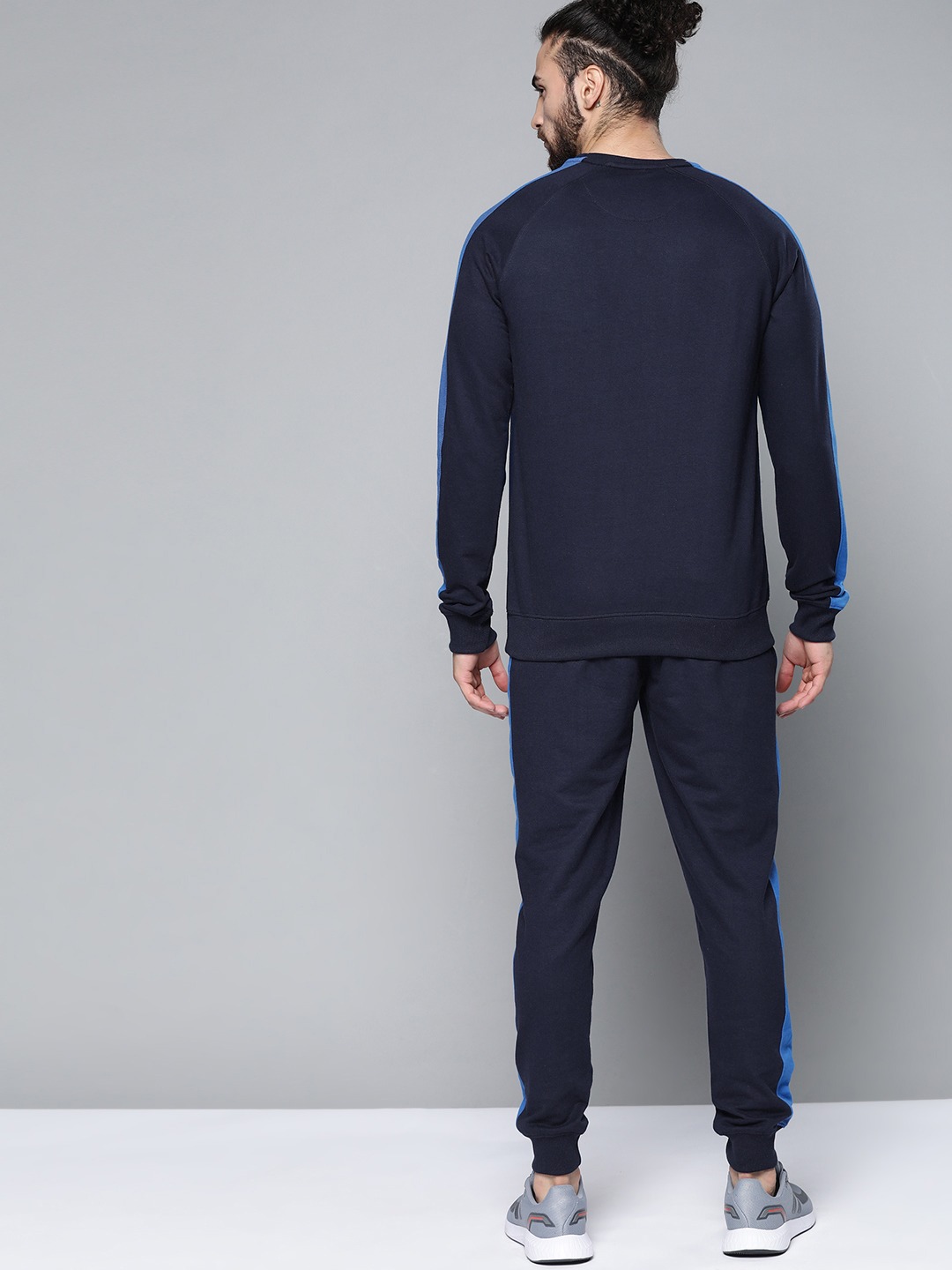 Clothing Tracksuits | Slazenger Men Navy Blue Solid Tracksuit - LL74355