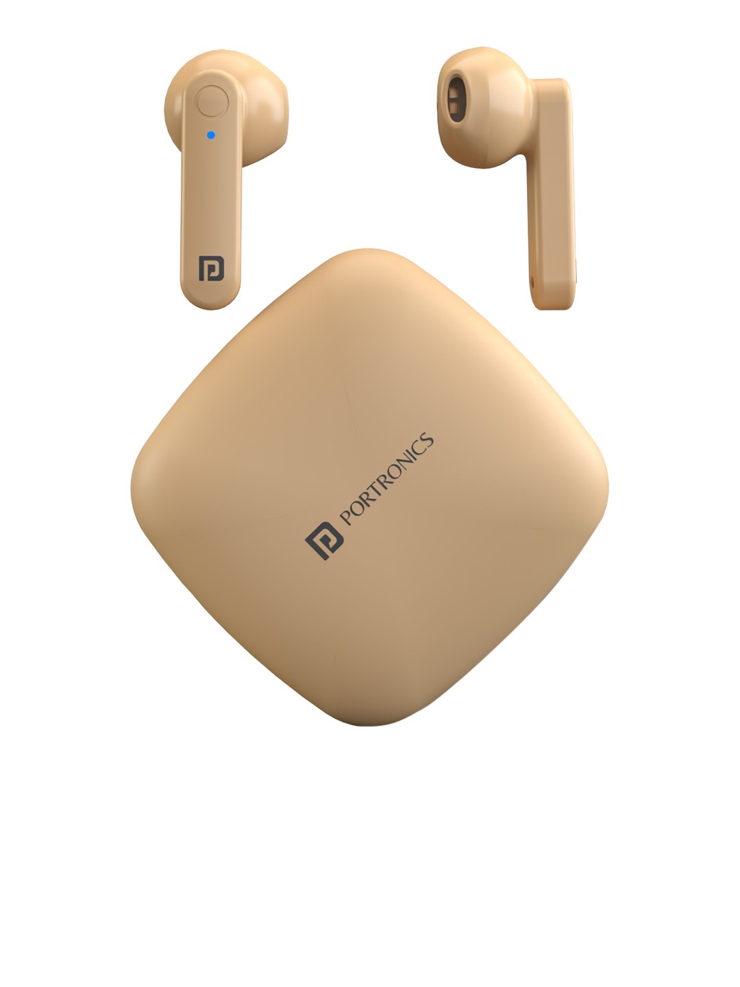 Accessories Headphones | Portronics Cream Harmonics Twins S2 Truly Wireless Sports Earbuds - QM76806