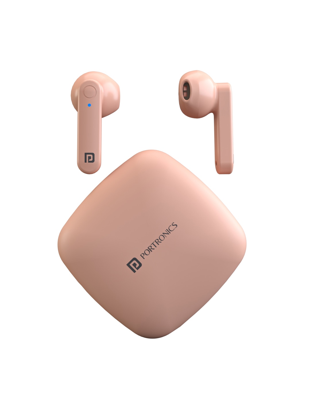 Accessories Headphones | Portronics Unisex Pink Harmonics Twins S2 Unisex Truly Wireless Sports Earbuds - KD18197