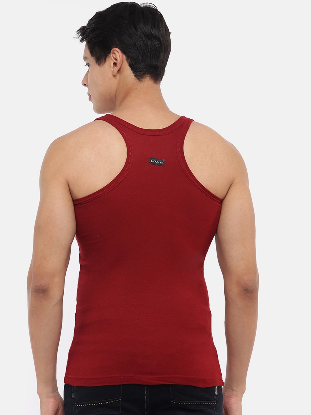 Clothing Innerwear Vests | Dollar Bigboss Men Pack Of 2 Assorted Cotton Innerwear Gym Vests - MB09533