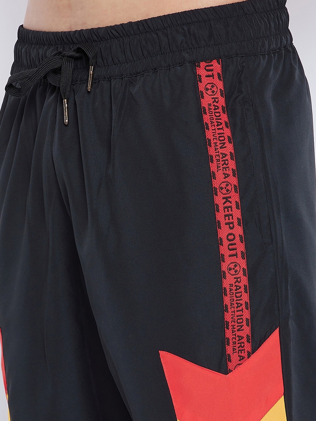 Clothing Tracksuits | FUGAZEE Men Black Colourblocked Cut and Sew Taped Wind Cheater Tracksuit - NJ40178