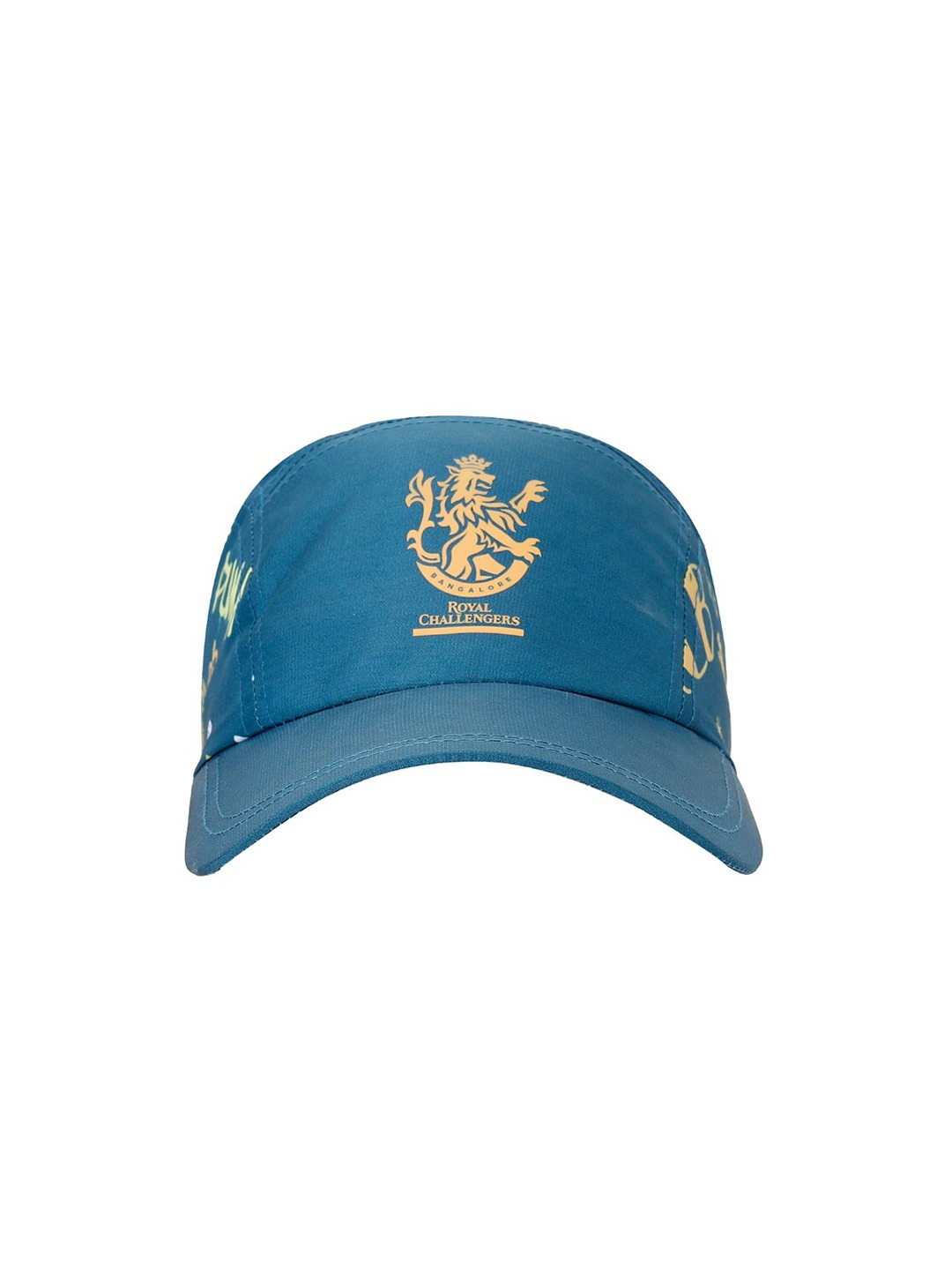 Accessories Caps | Puma Unisex Blue & Beige Printed x RCB 5 Panel Baseball Cap - DV38638