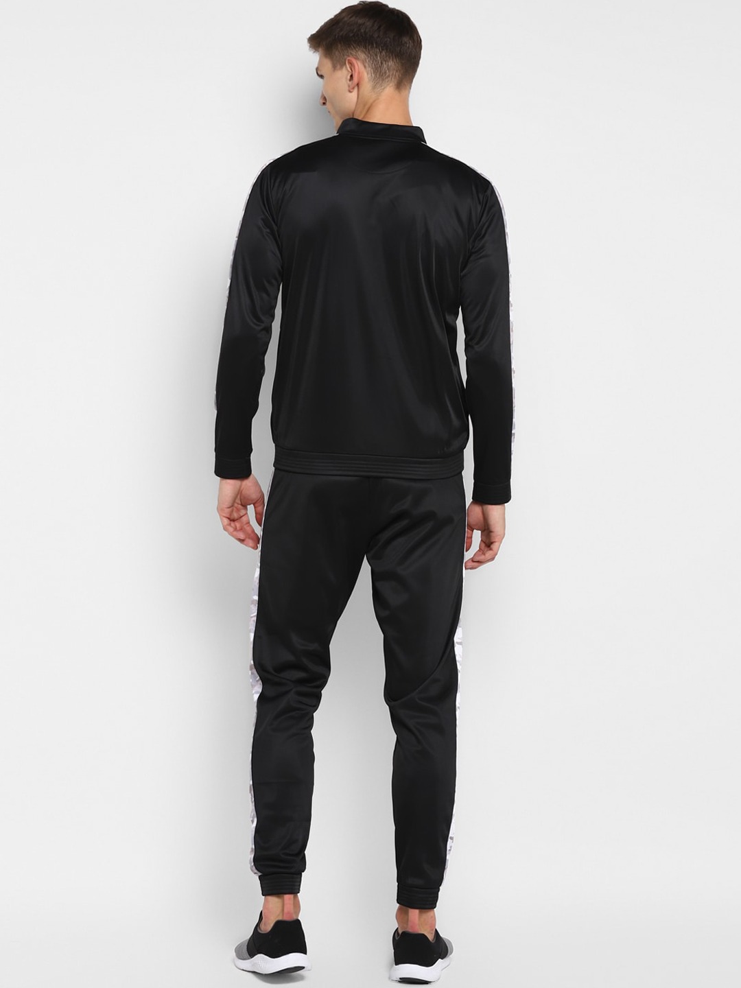Clothing Tracksuits | Yuuki Men Black & White Solid Tracksuit - AH21170