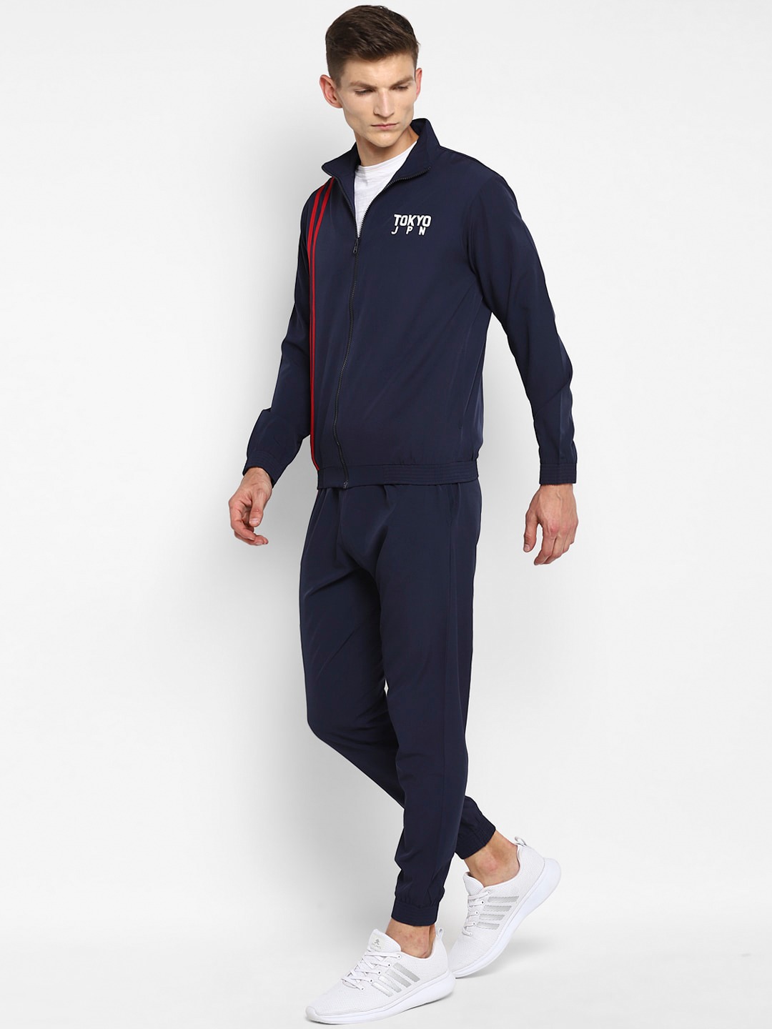 Clothing Tracksuits | Yuuki Men Navy Blue Solid Tracksuit - QZ85035