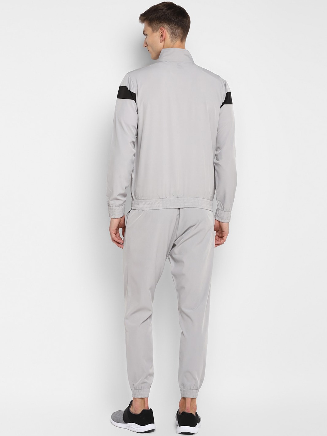 Clothing Tracksuits | Yuuki Men Grey & Black Solid Tracksuit - WU37808