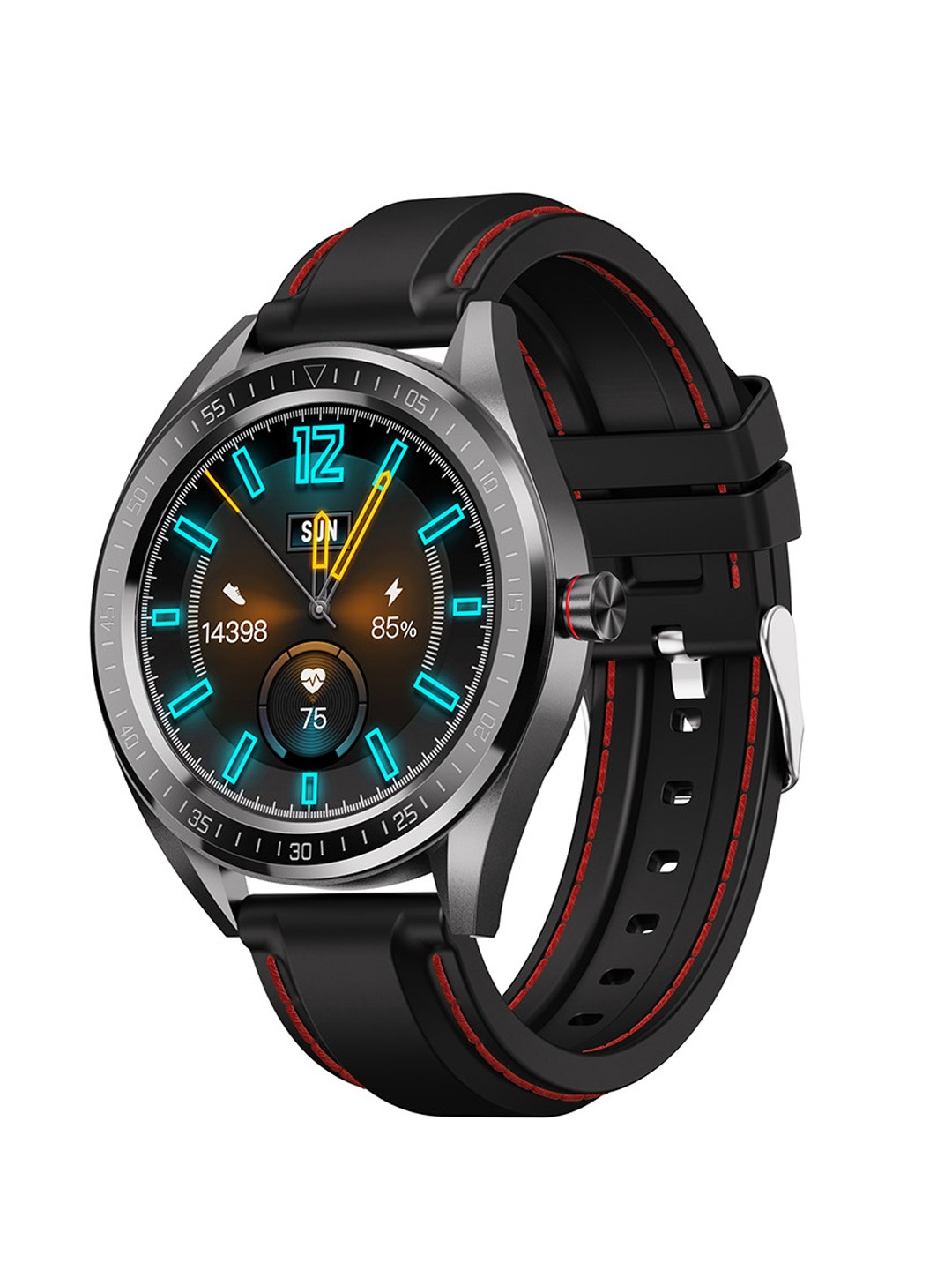 Accessories Smart Watches | AQFIT Unisex Black W14 Fitness Smartwatch - GG00956