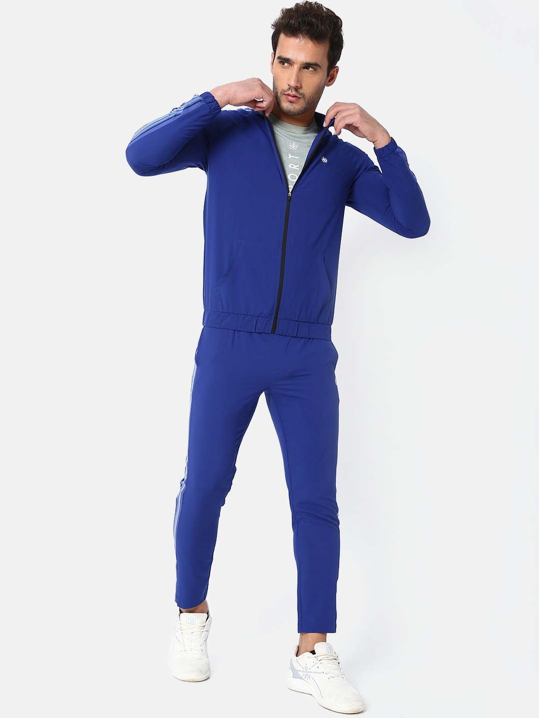 Clothing Tracksuits | Cultsport Men Blue Layr Lifestyle Tracksuit - WW71747