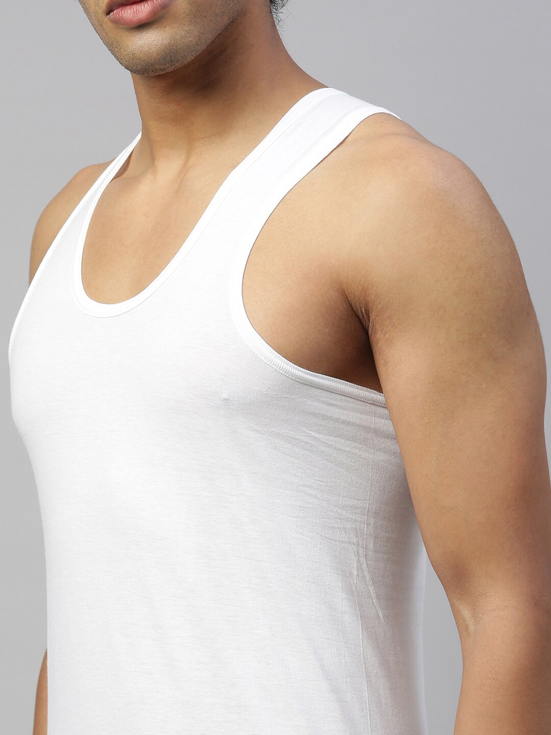 Clothing Innerwear Vests | DIXCY SCOTT MAXIMUS Men White Pure Cotton Innerwear Vests - RB31567