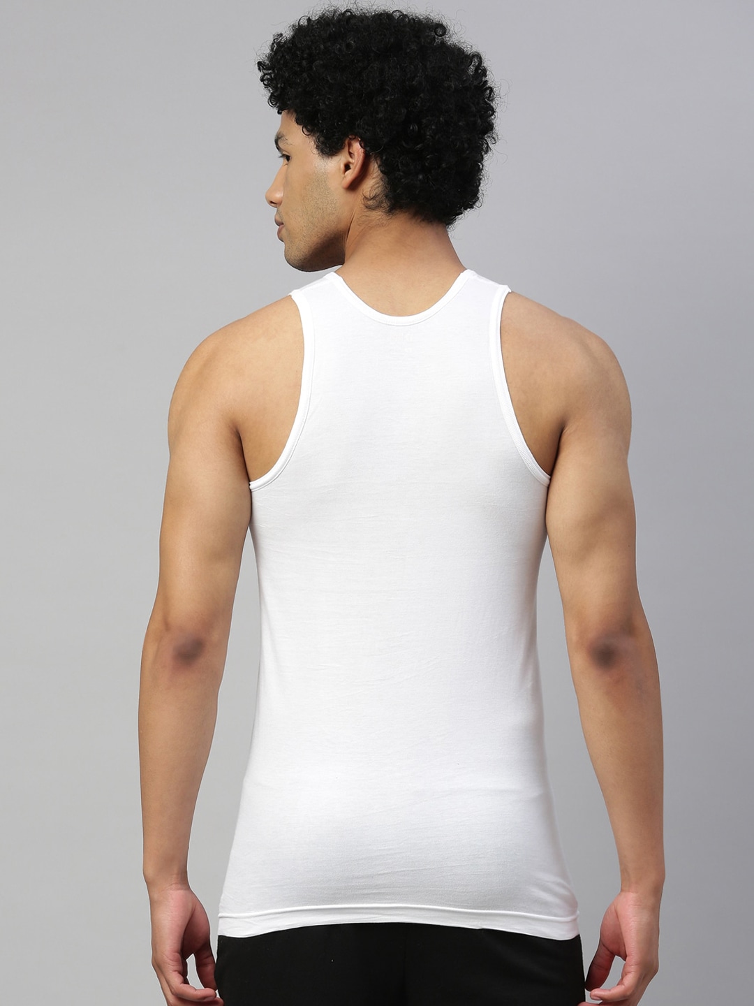 Clothing Innerwear Vests | DIXCY SCOTT MAXIMUS Men Pack Of 2 White Pure Cotton Gym Vest - CP85349