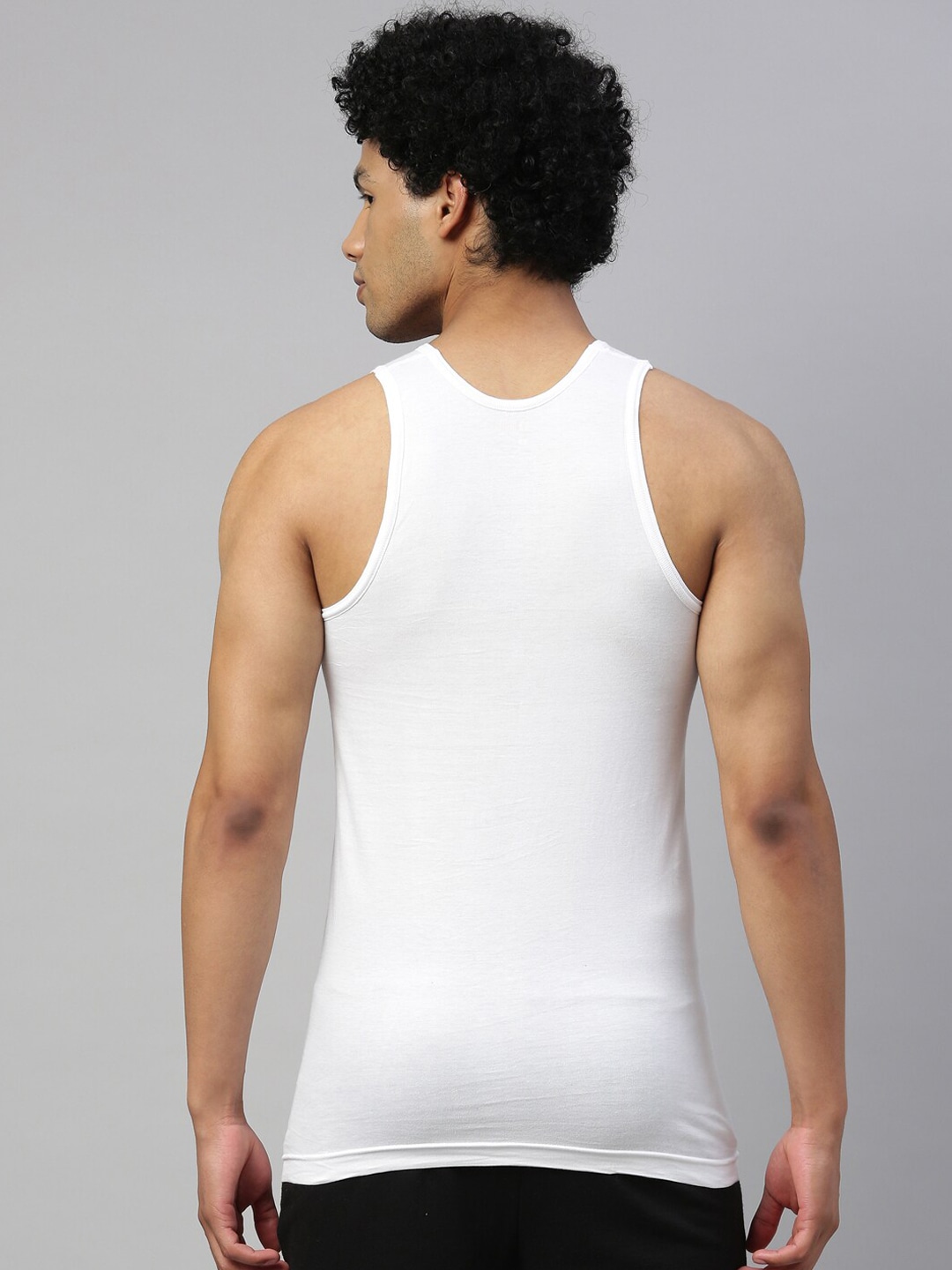 Clothing Innerwear Vests | DIXCY SCOTT MAXIMUS Men White Pure Cotton Gym Vest - BW54478