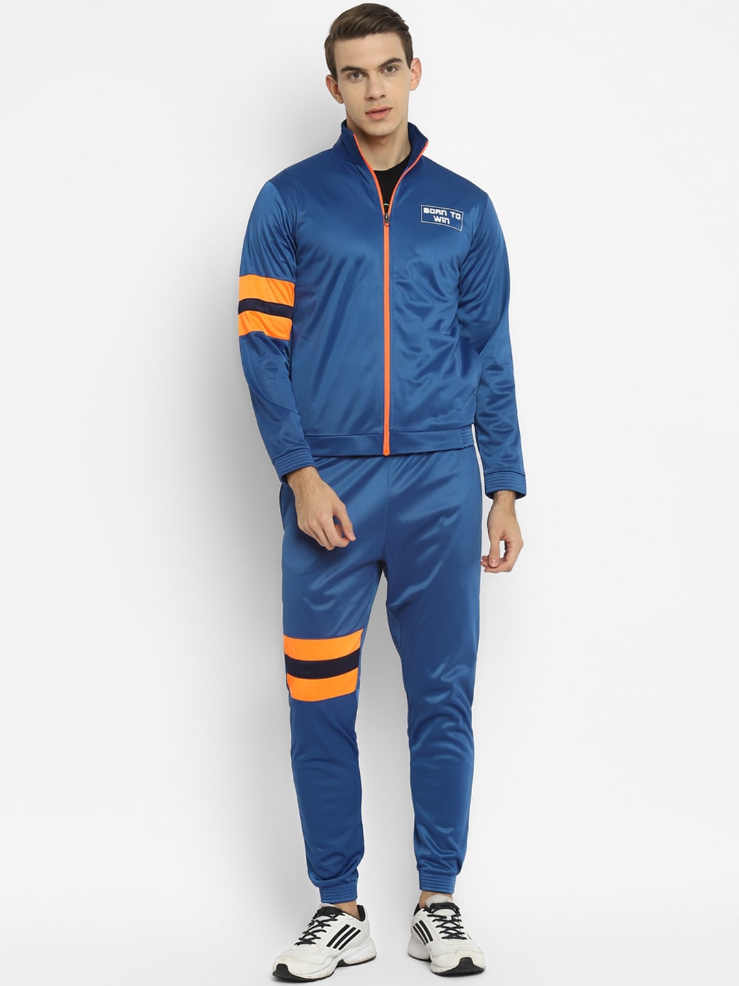 Clothing Tracksuits | Yuuki Men Blue Solid Tracksuit - OX39222