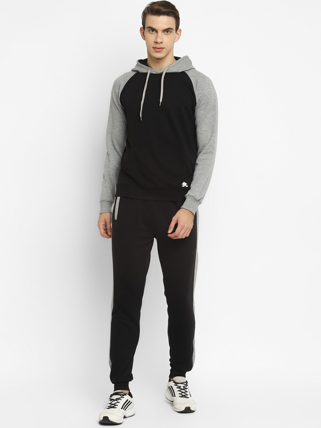 Clothing Tracksuits | OFF LIMITS Men Black Solid Tracksuit - DP62093