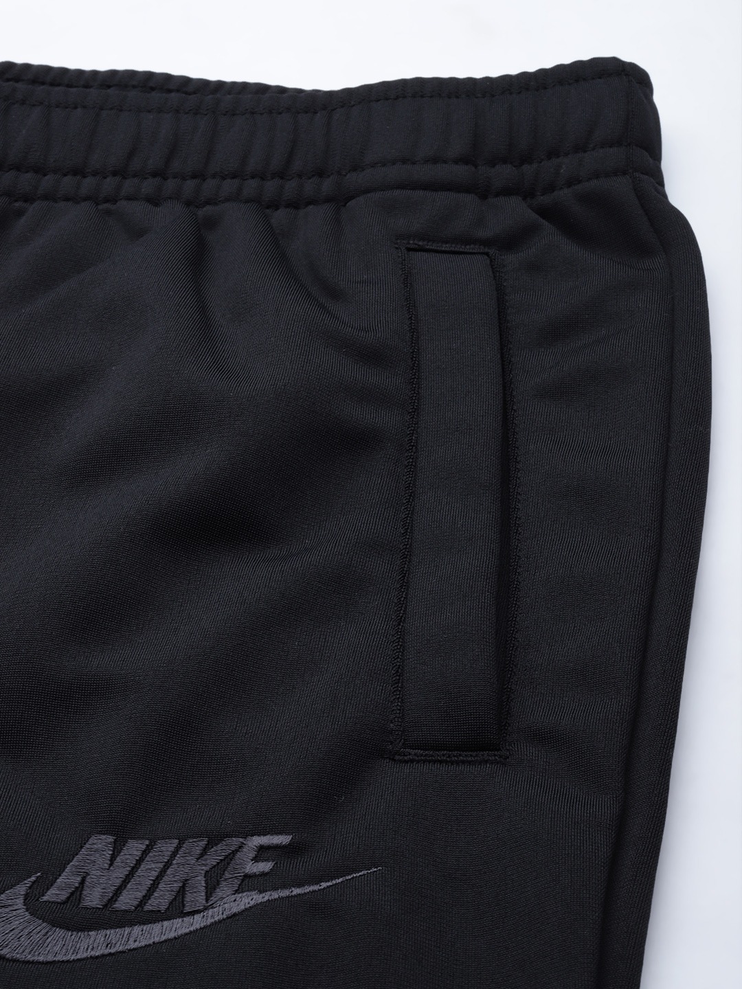 Clothing Tracksuits | Nike Men Black Brand Logo Printed Poly Knit Track Suit - KT53767
