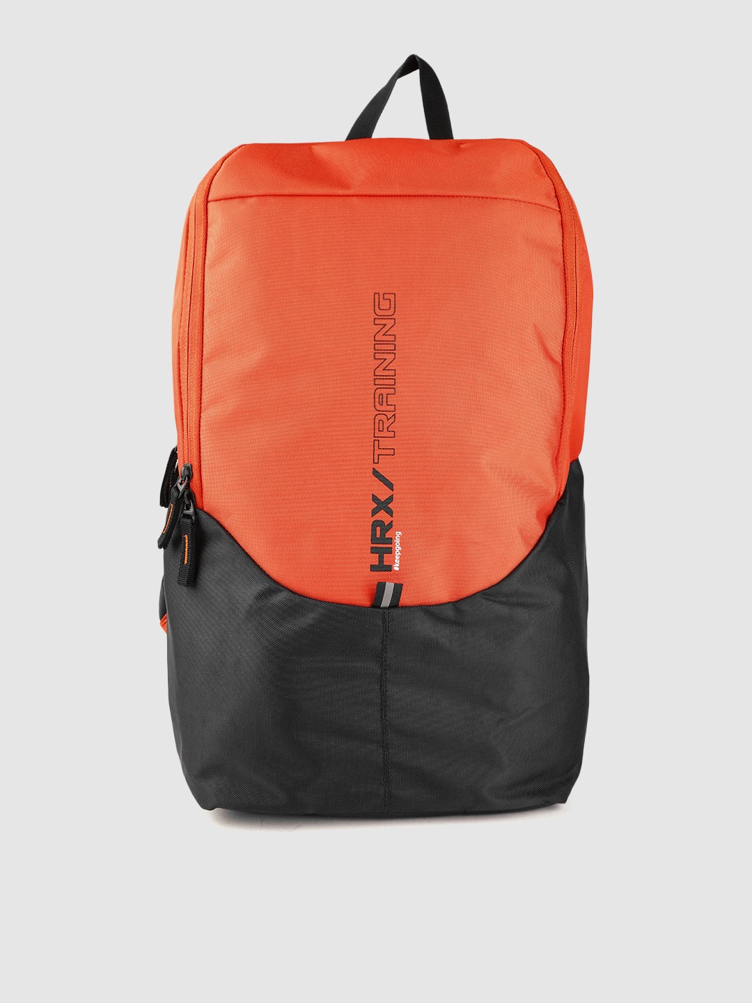 Accessories Backpacks | HRX by Hrithik Roshan Unisex Orange & Black Colourblocked 16 Inch Laptop Backpack - KK11552