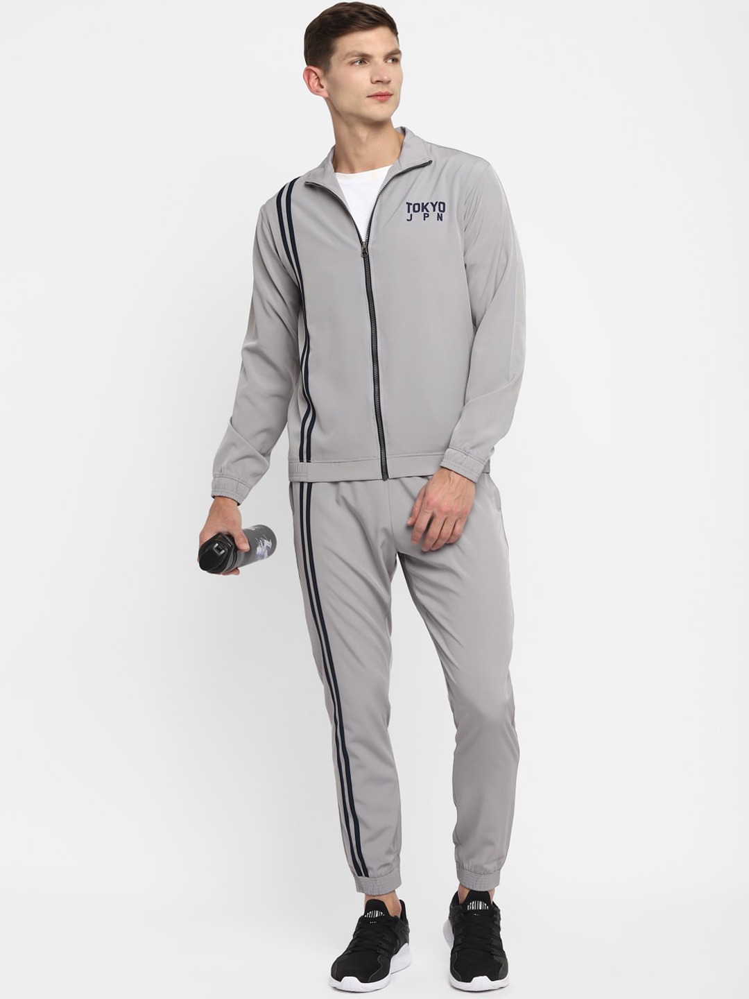 Clothing Tracksuits | Yuuki Men Grey Solid Track Suit - KT06125
