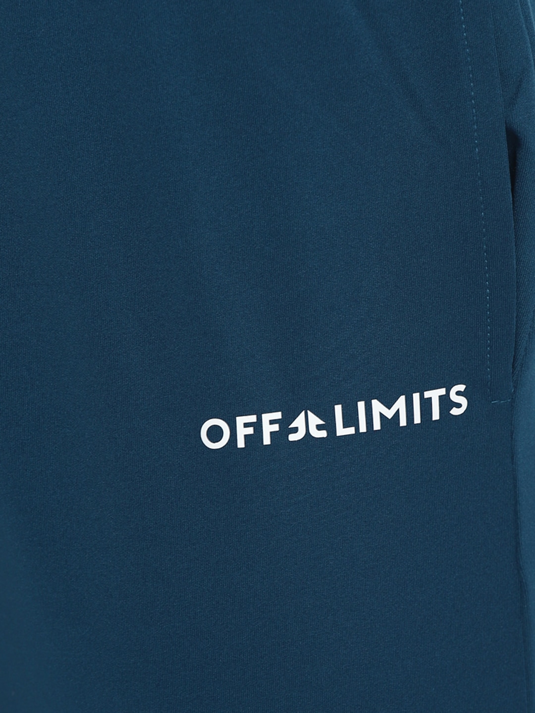 Clothing Tracksuits | OFF LIMITS Men Teal Blue Solid Tracksuit - IT35557