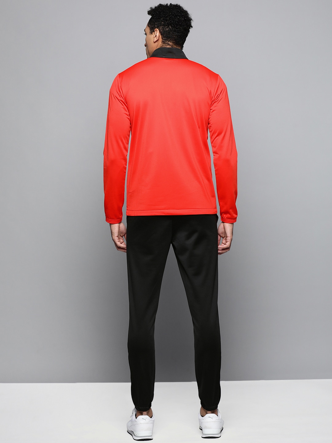 Clothing Tracksuits | Puma Men Red & Black Colourblocked individualRISE Football Tracksuit - SI50343