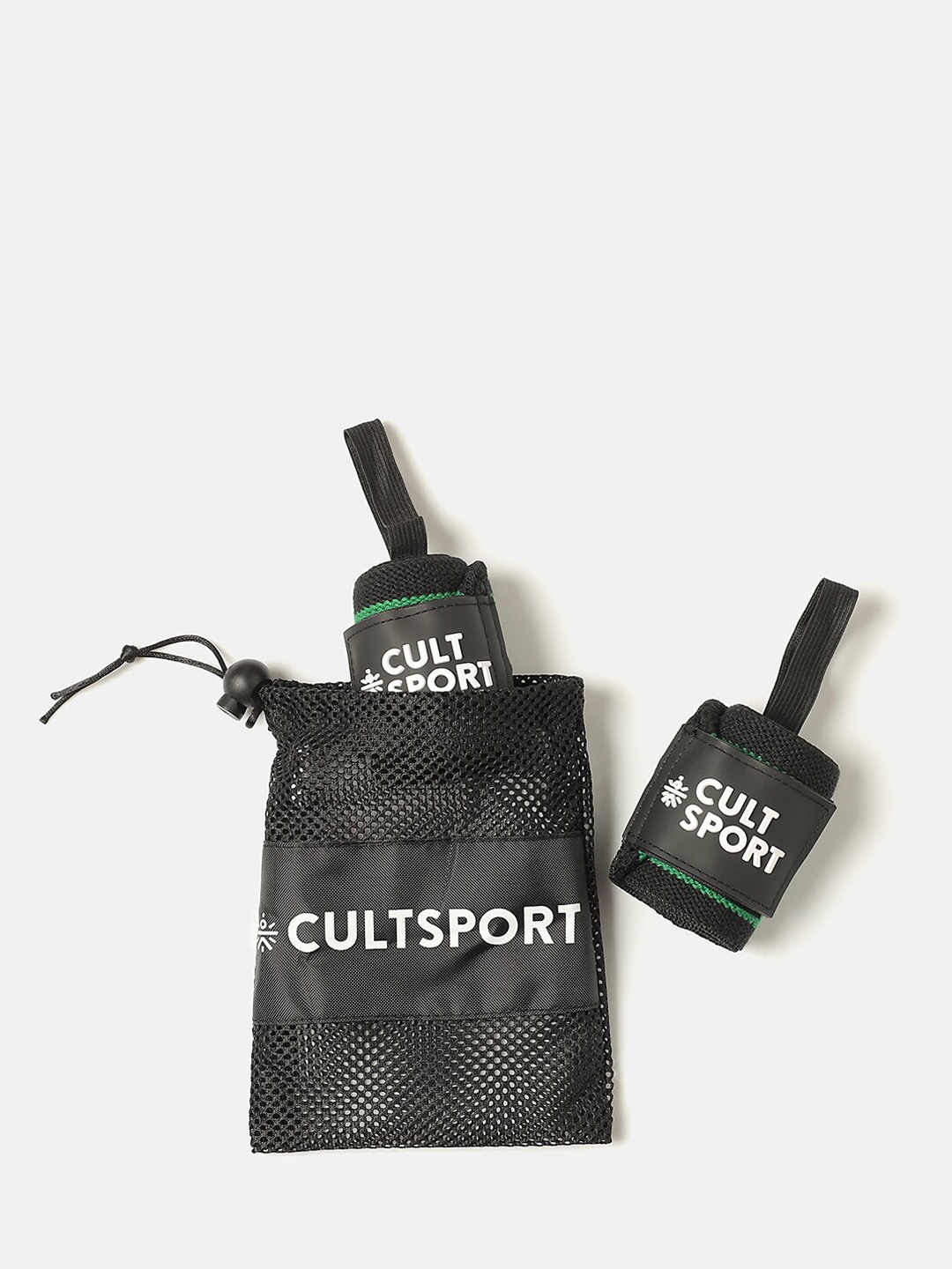 Accessories Sports Accessories | Cultsport Black Polyester Elastic Wrap Wrist Protector With Pouch - AP58495