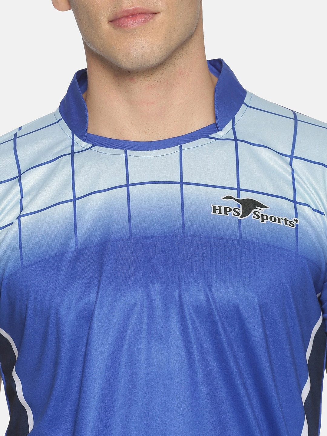 Clothing Tracksuits | HPS Sports Men Blue Printed Football TrackSuit - IW75734