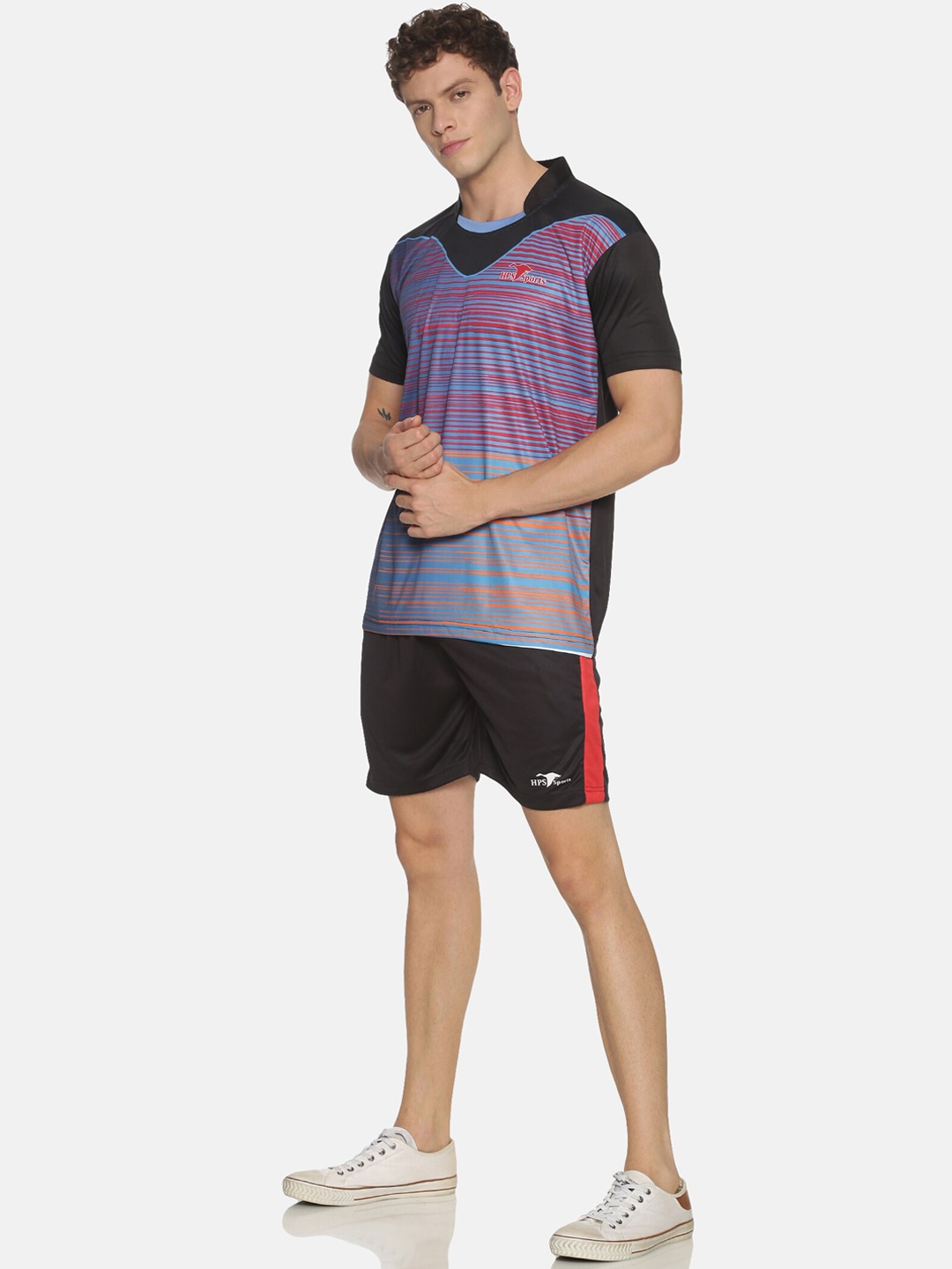 Clothing Tracksuits | HPS Sports Men Black Printed Football TrackSuit - OL92012