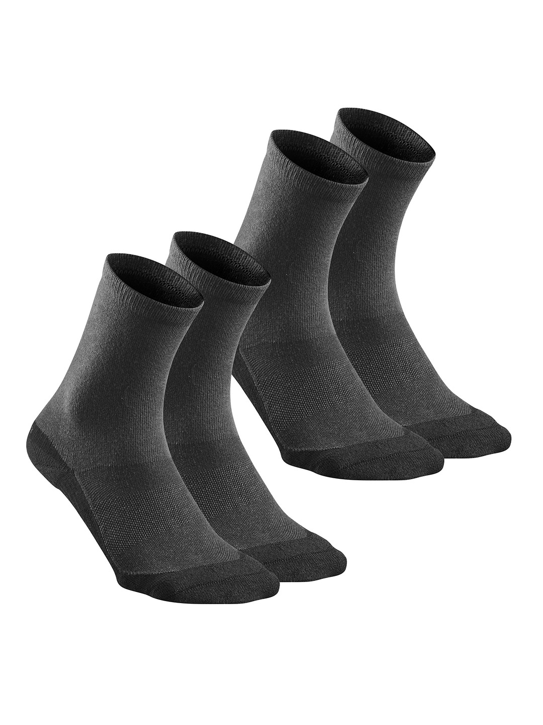 Accessories Socks | Quechua By Decathlon Pack of 2 Grey Hike Socks - CU13797
