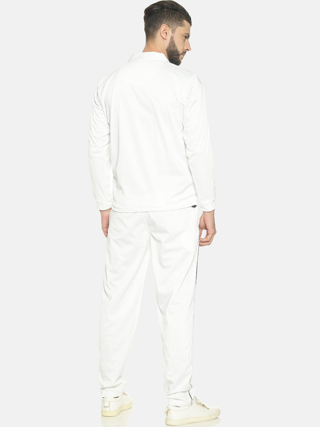 Clothing Tracksuits | HPS Sports Men White Solid Tracksuit - XH75783