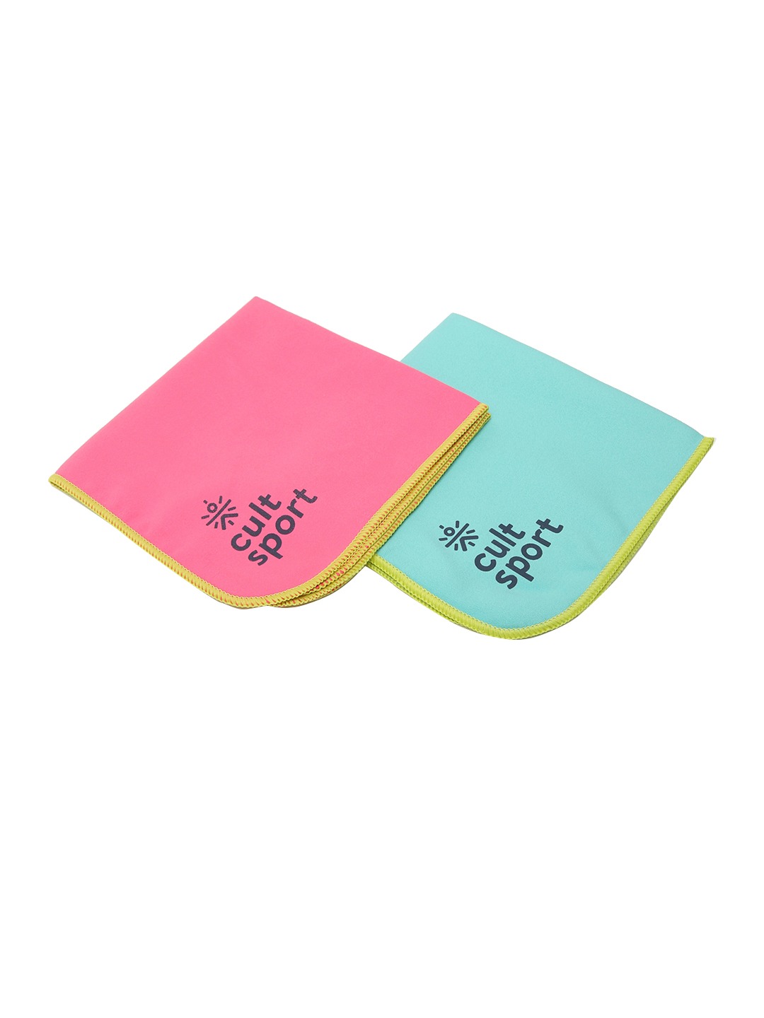 Accessories Sports Accessories | Cultsport Blue & Pink Pack Of 2 Workout Hand Towel - CU55911