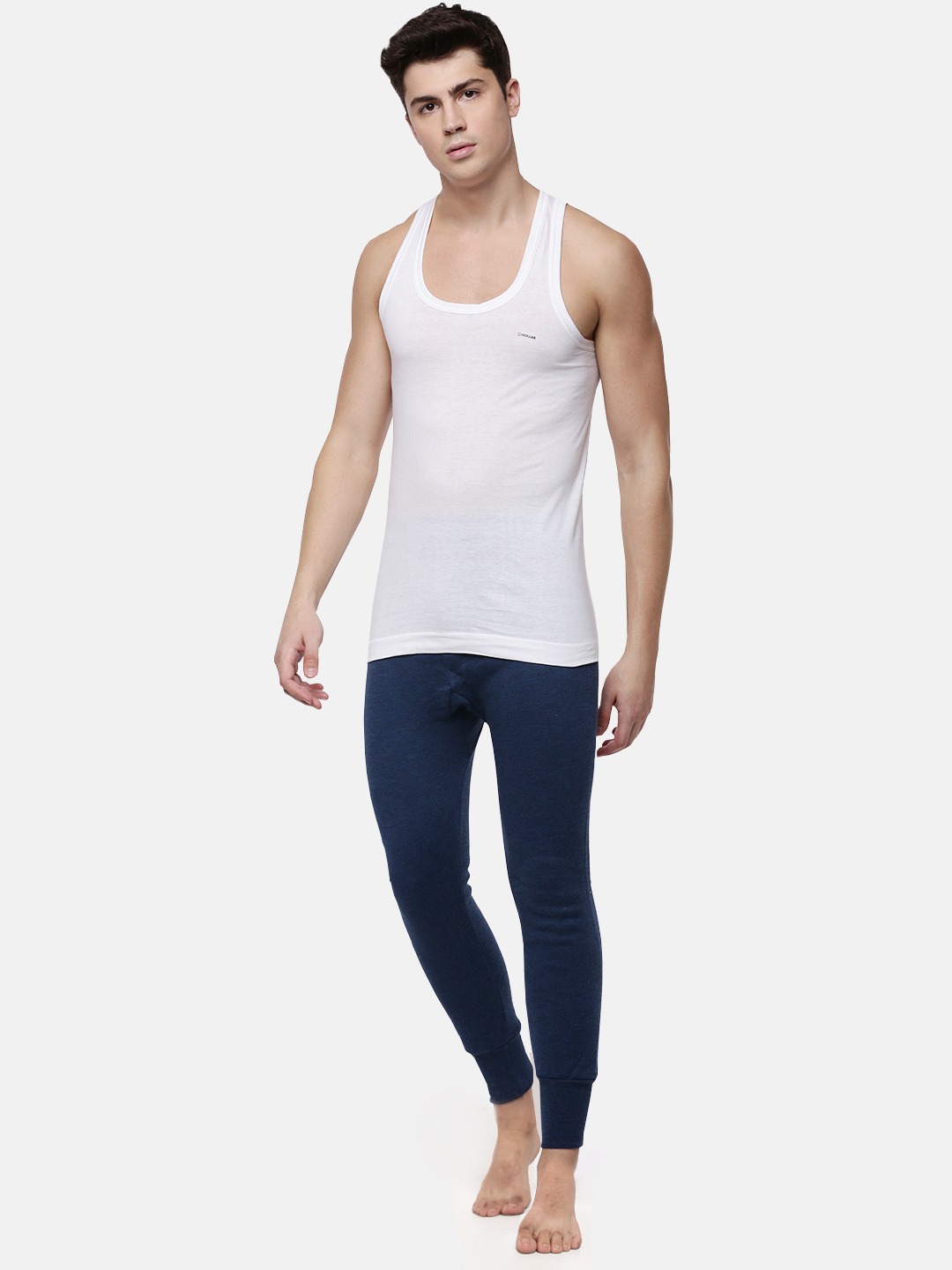 Clothing Innerwear Vests | Dollar Bigboss Pack of 5 White Innerwear Vests MDVE-01-PO5 - RM17304