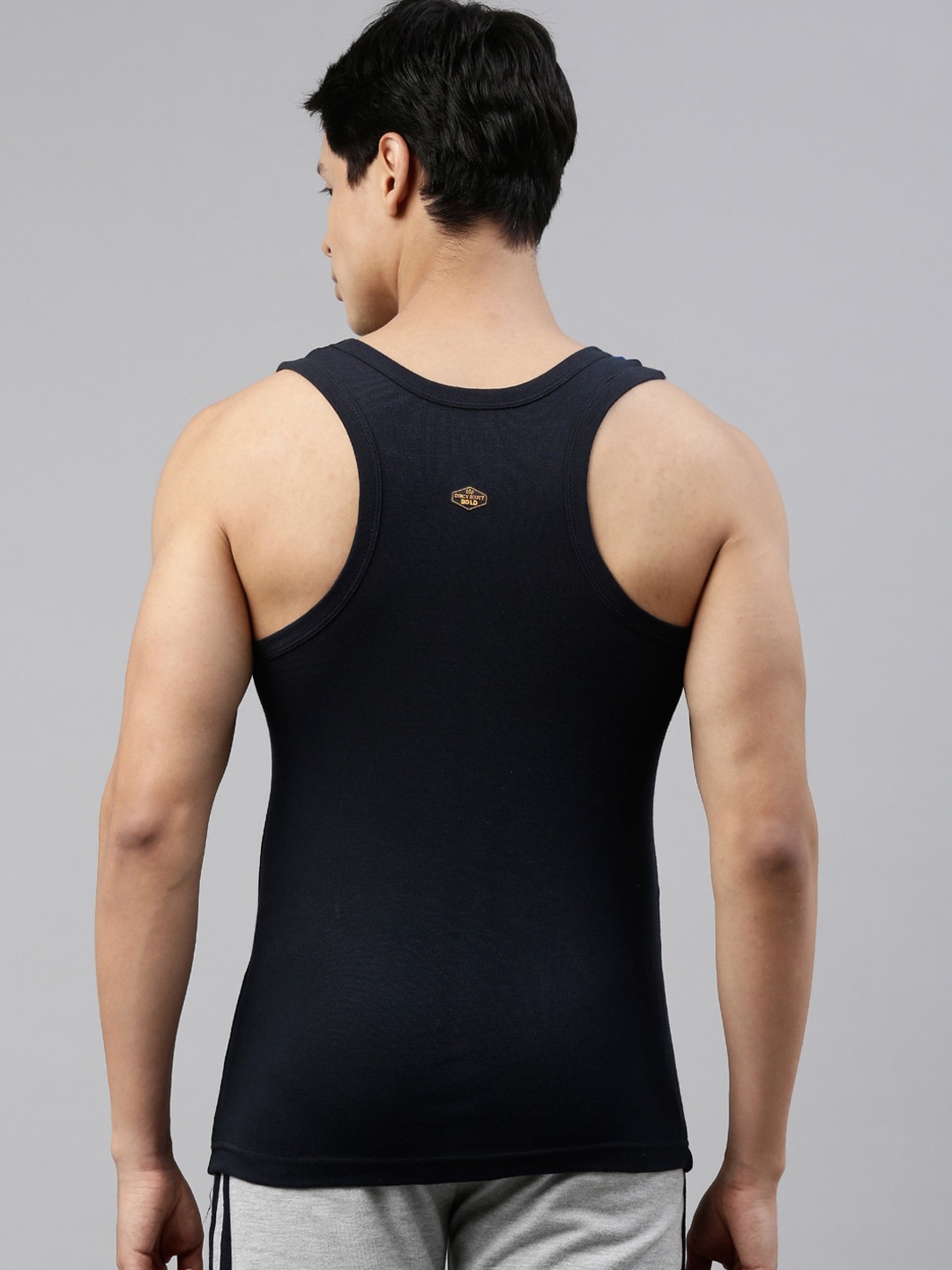Clothing Innerwear Vests | DIXCY SCOTT Men Pack Of 2 Solid Cotton Gym Vests BOLD GYM VEST B 999 - MY13871