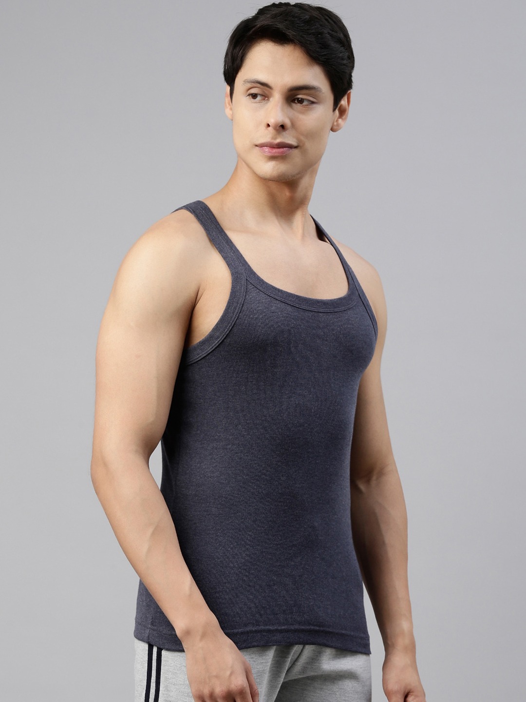 Clothing Innerwear Vests | DIXCY SCOTT Men Pack of 2 Solid Cotton Innerwear Gym Vests - EC97146
