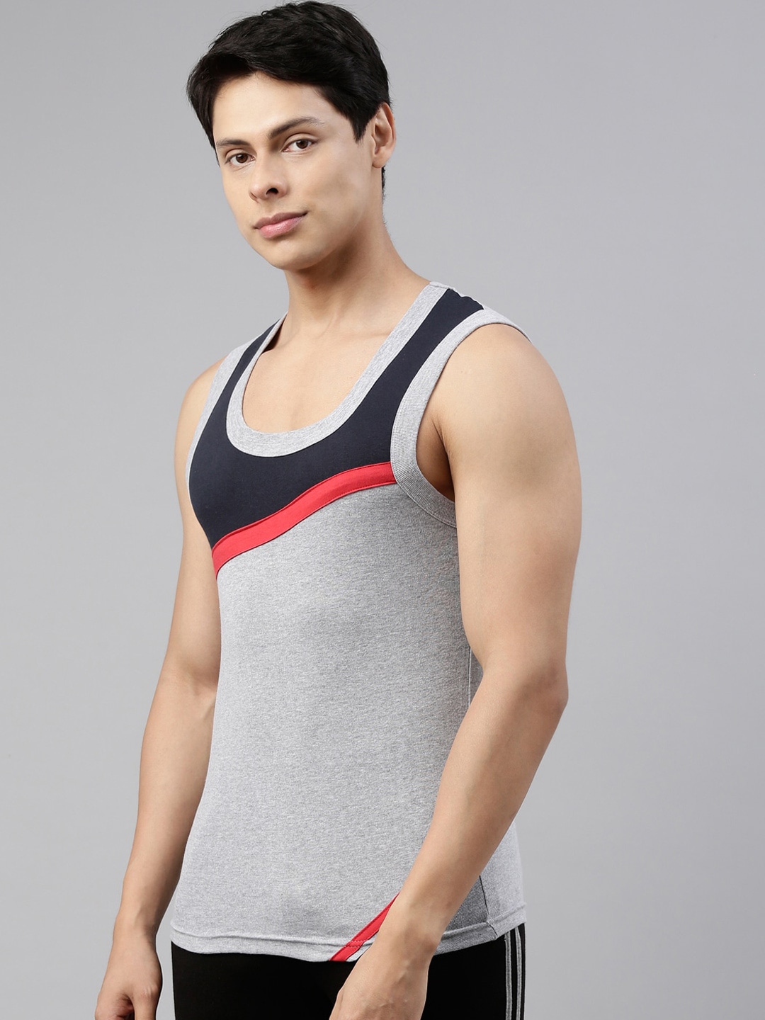 Clothing Innerwear Vests | DIXCY SCOTT Men Pack Of 2 Solid Cotton Innerwear Gym Vest - ML83977