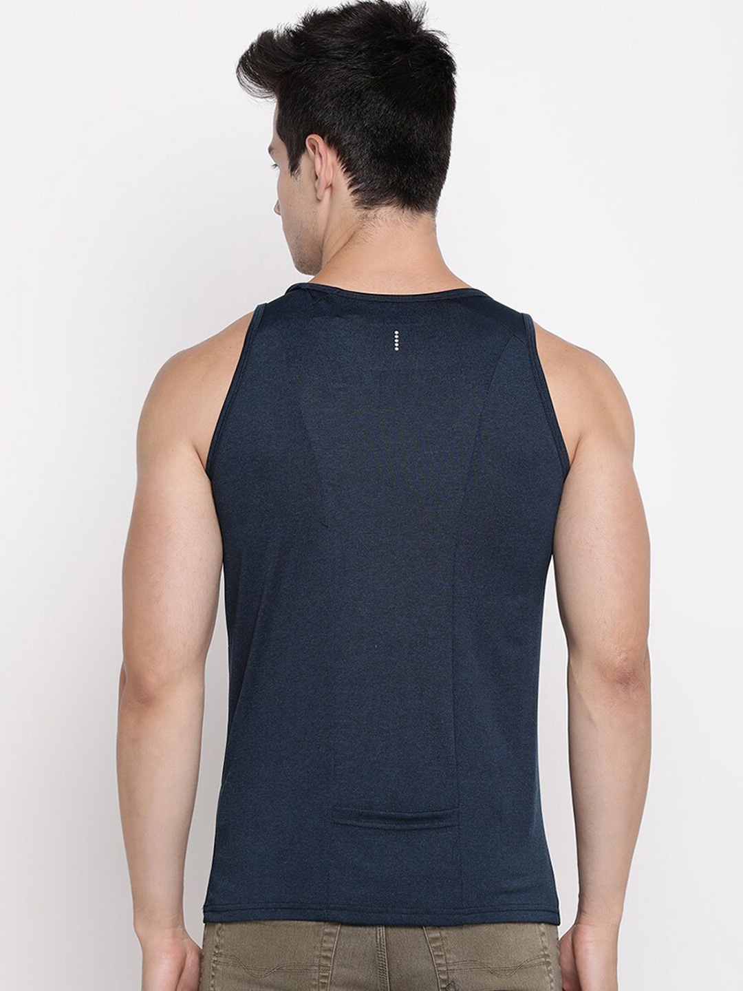 Clothing Innerwear Vests | V2 Value & Variety Men Blue Solid Innerwear Vests - GB37013