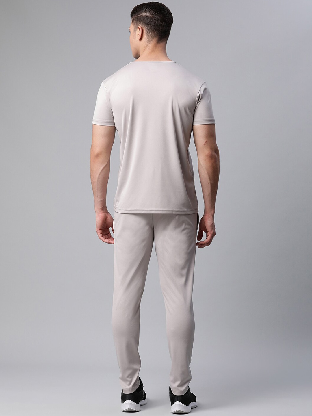 Clothing Tracksuits | VIMAL JONNEY Men Grey Solid Cotton Track Suit - RB47402