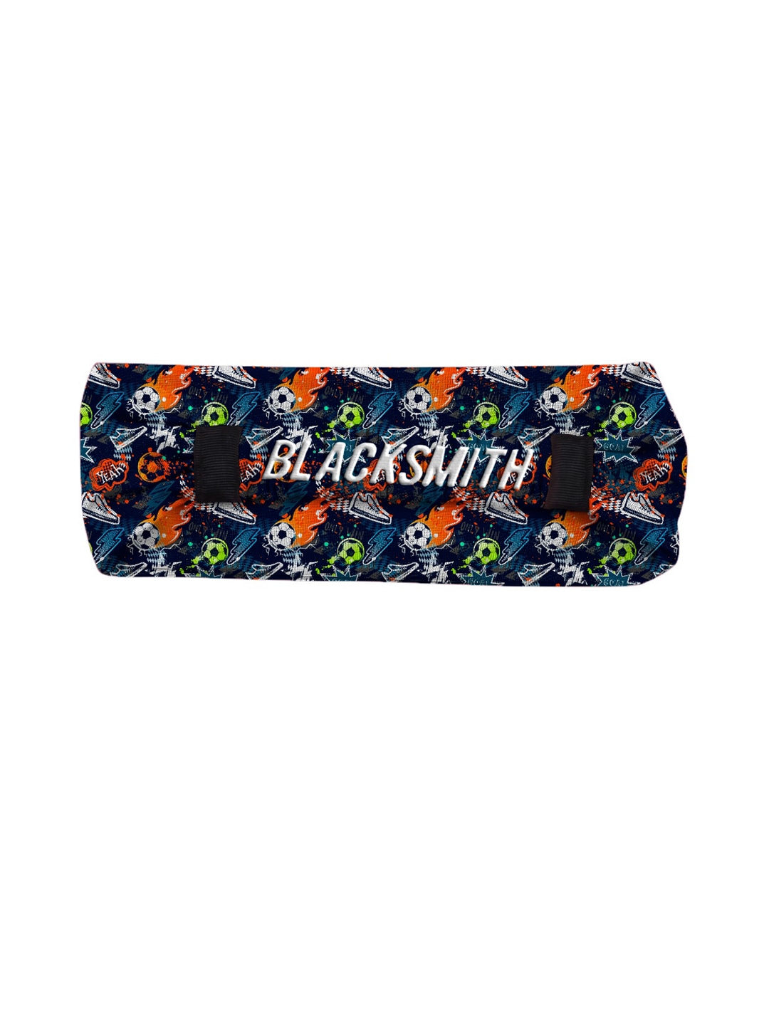 Accessories Headband | Blacksmith Unisex Blue & Orange Printed Sports Headband - FM47014