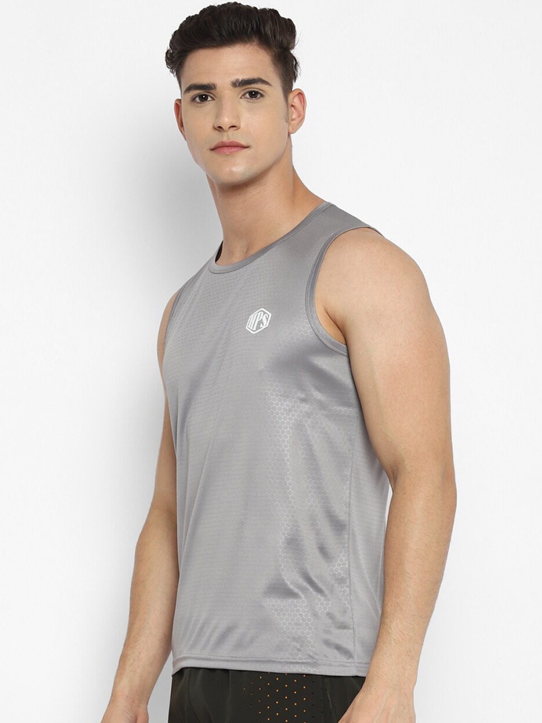 Clothing Innerwear Vests | HPS Sports Men Grey Solid Innerwear Gym Vests - TD63359