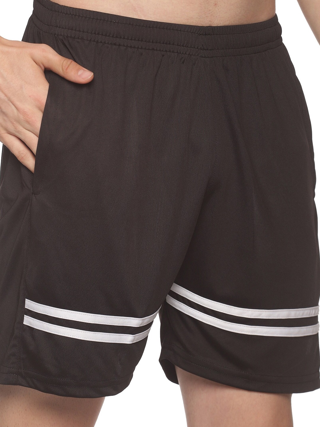 Clothing Tracksuits | HPS Sports Men Black & White Striped Sports Tracksuit - YC31373