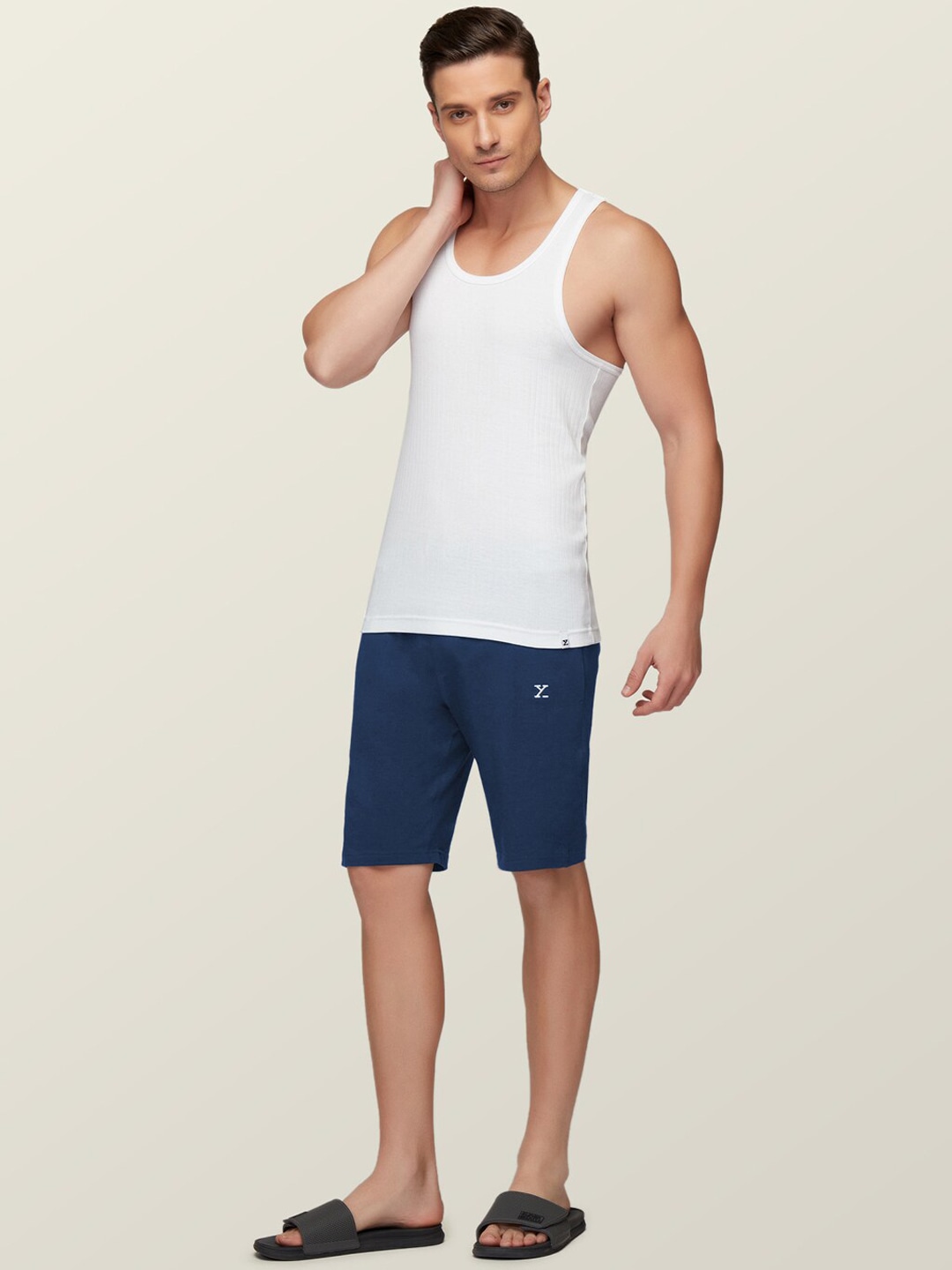 Clothing Innerwear Vests | XYXX Men  Pack of 3 Anti-microbial Super Combed Cotton Round Neck Ribbed Vest - ZV58716