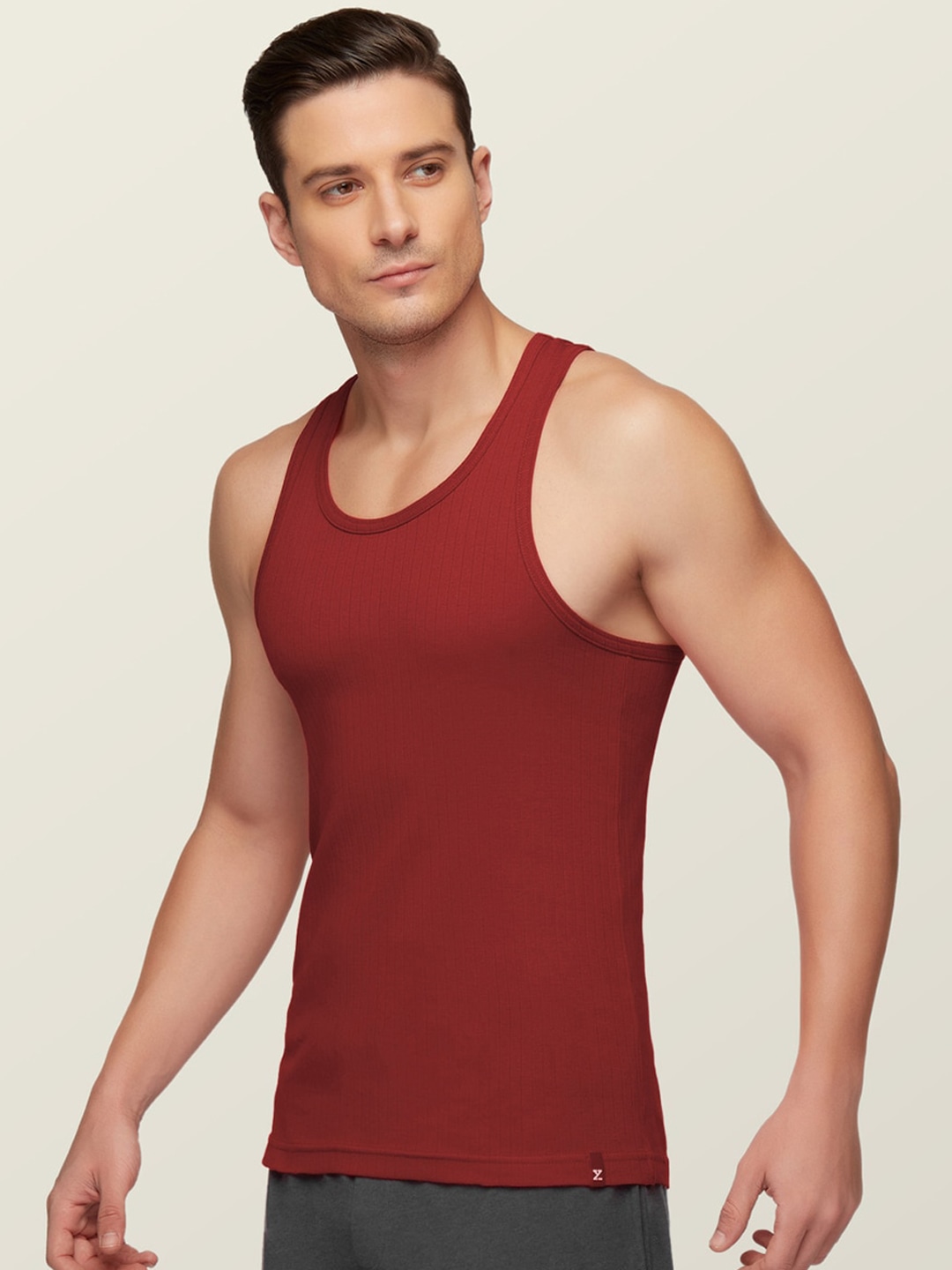 Clothing Innerwear Vests | XYXX Men Pack Of 3 Anti-Microbial Super Combed Cotton Round Neck Ribbed Vest - RX74228