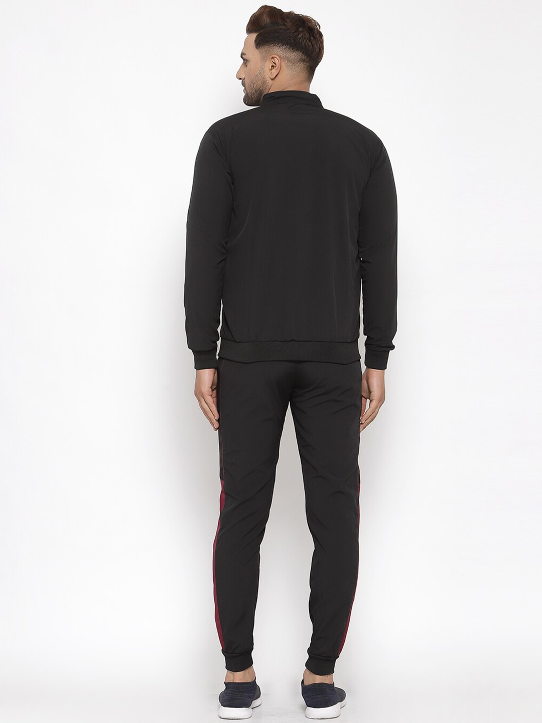 Clothing Tracksuits | KLOTTHE Men Black Solid Tracksuits - ZX68179