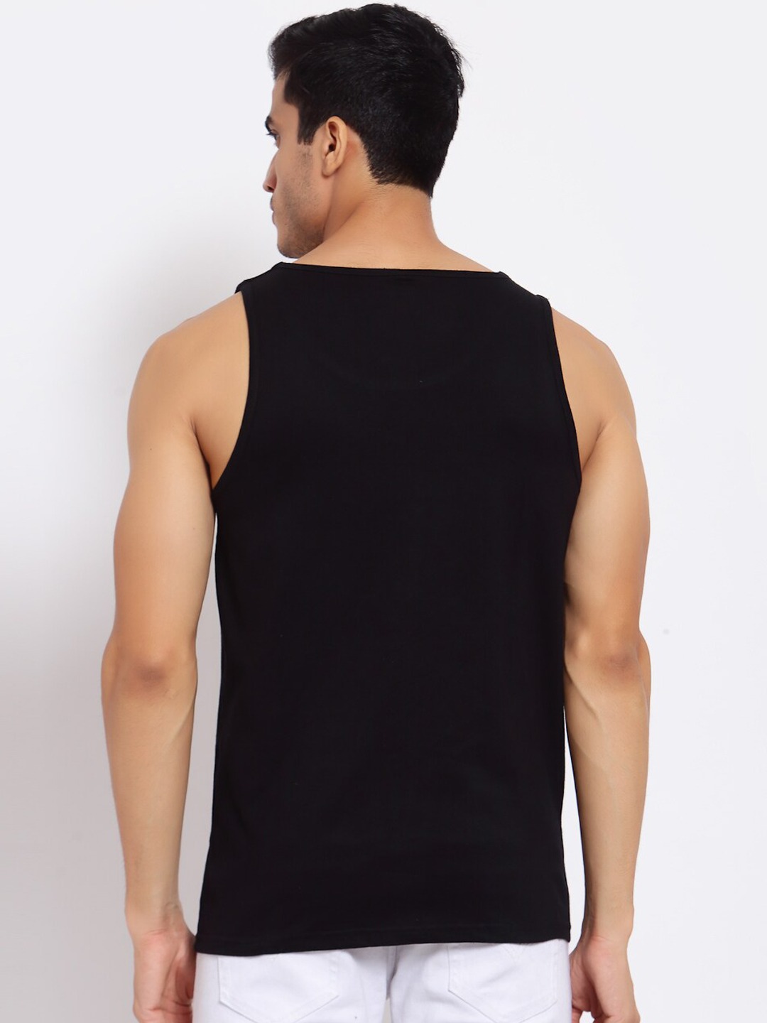 Clothing Innerwear Vests | FERANOID Men Pack Of 2 Solid Cotton Innerwear Vest - SJ74713