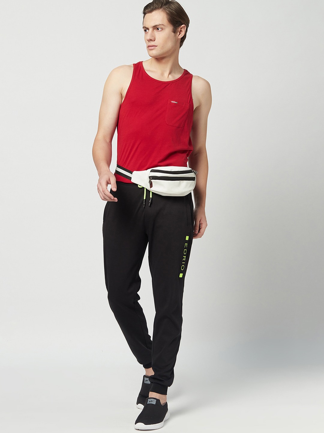 Clothing Innerwear Vests | EDRIO Men Red Solid Cotton Tank Vest SEDM1AQXX002S04 - ZB24990