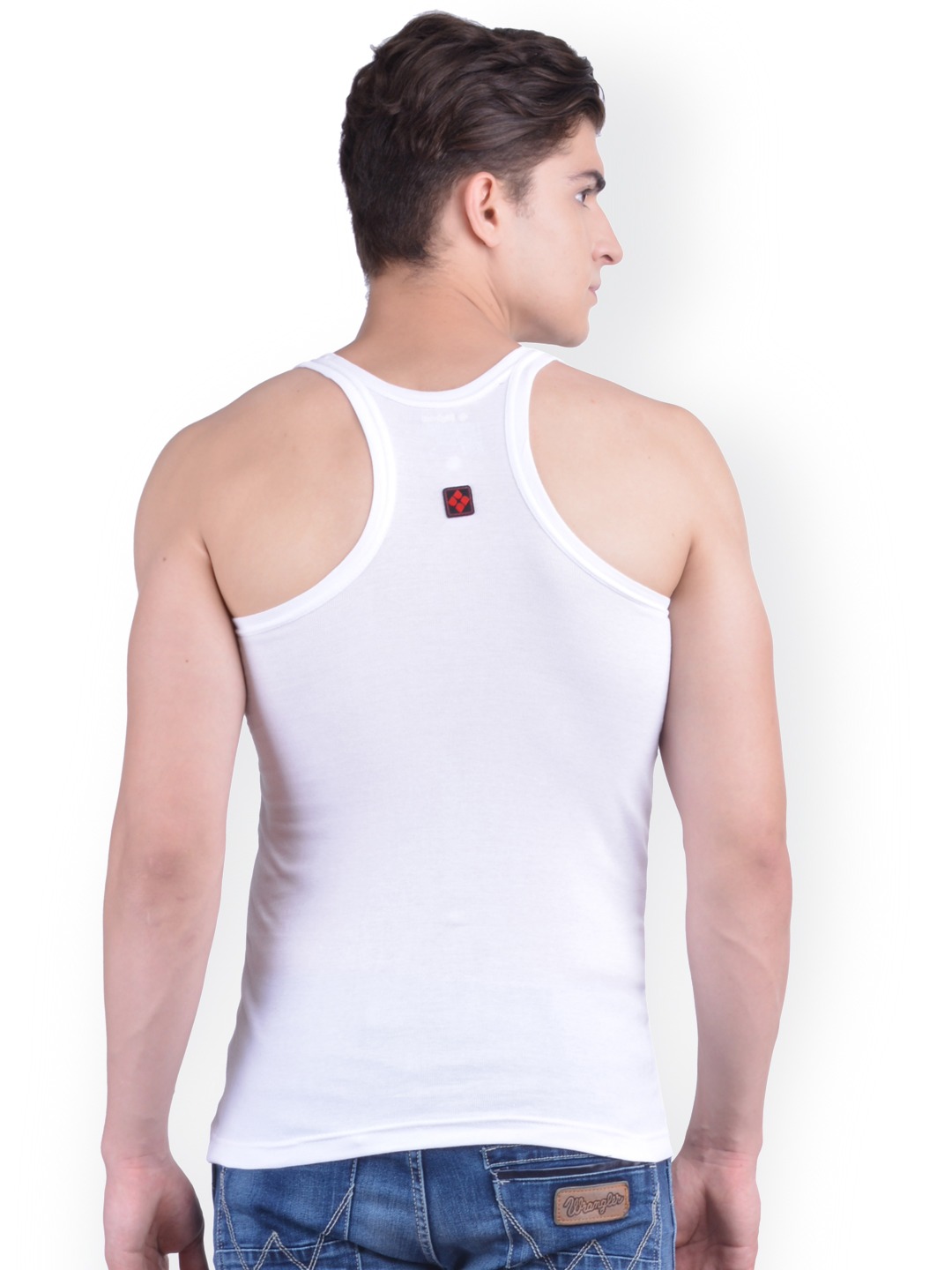 Clothing Innerwear Vests | Dollar Bigboss Men White Pack of 2 Innerwear Vests MDBB-12 - YJ70250