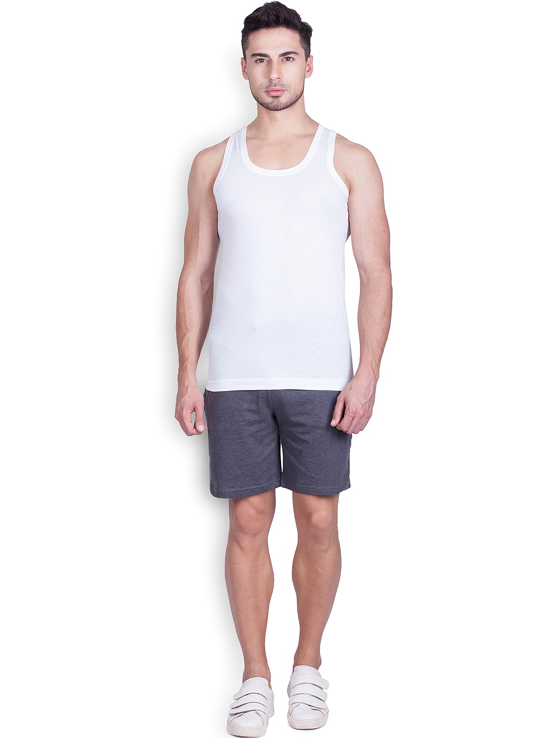 Clothing Innerwear Vests | Lux Cozi Pack of 4 Innerwear Vests COZI_GLO_WH_100 - CR02897