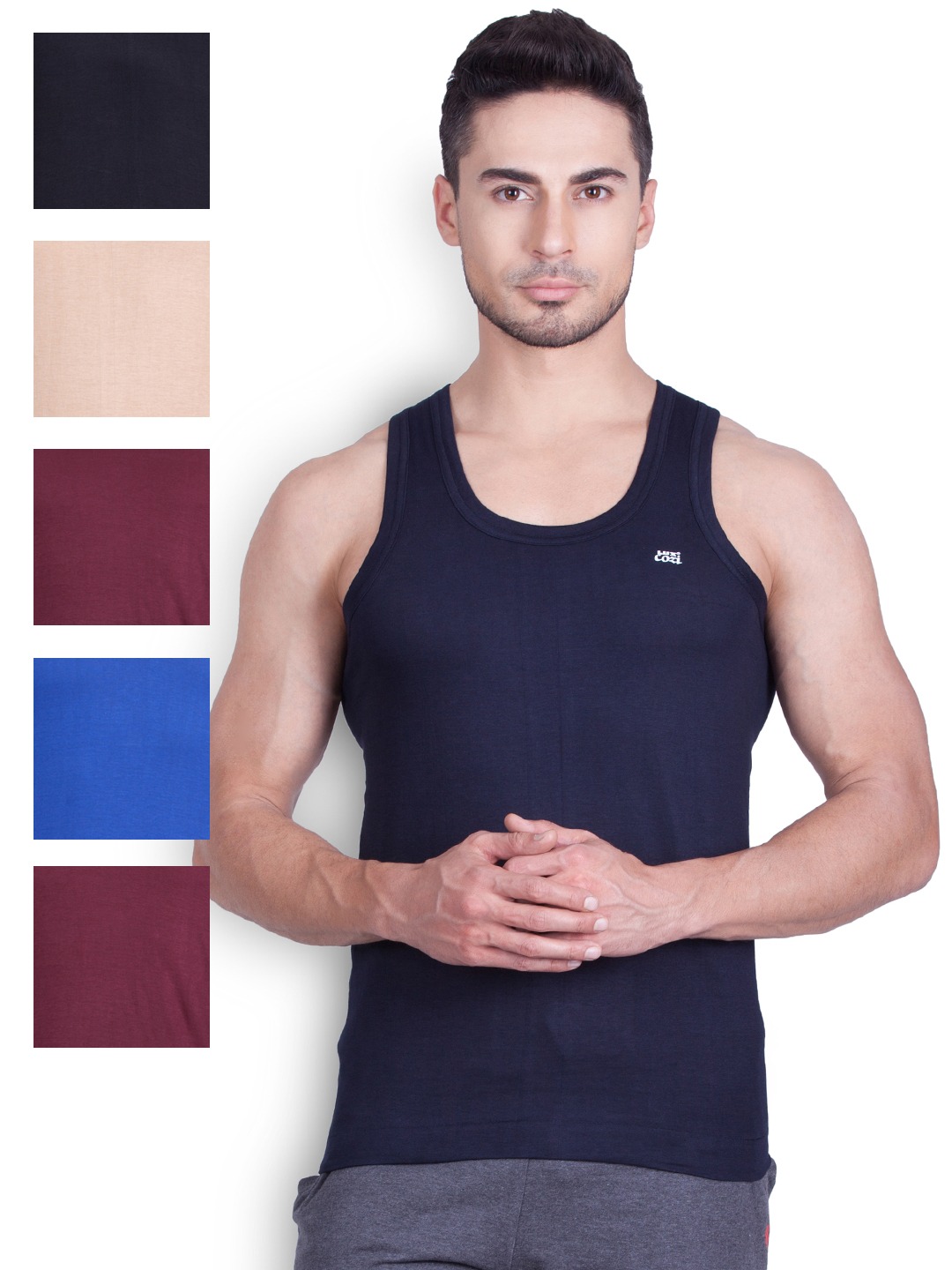Clothing Innerwear Vests | Lux Cozi Pack of 6 Innerwear Vests COZI_COL_RN_90 - HQ51952