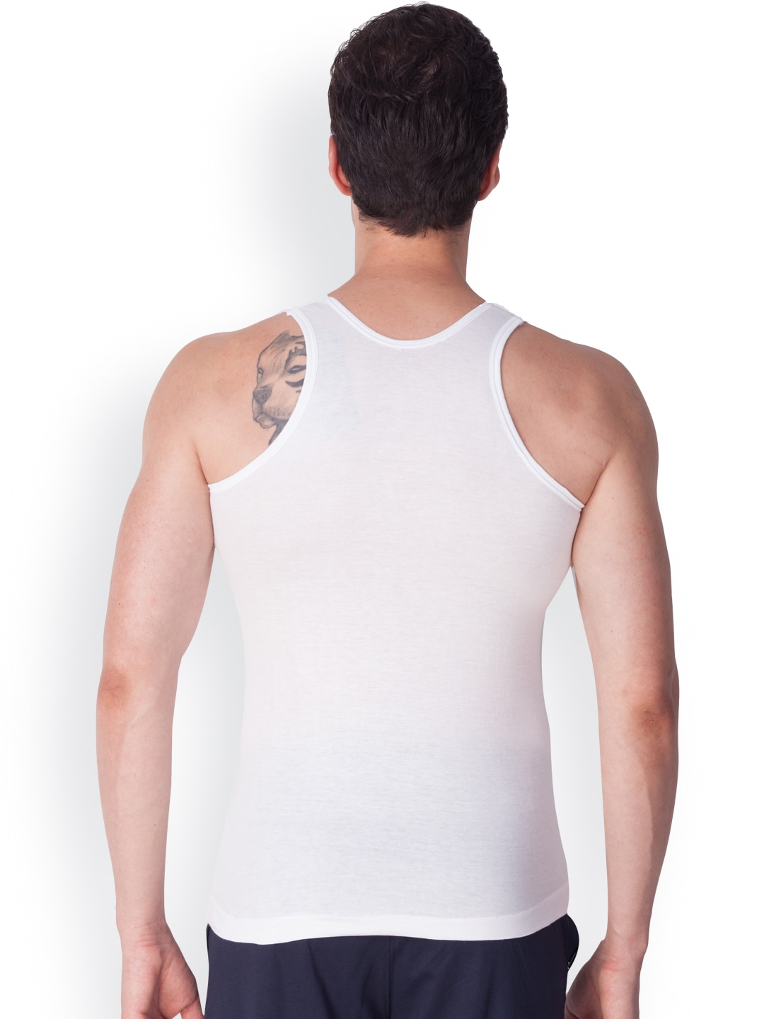 Clothing Innerwear Vests | ONN Men White Pack of 4 Fine Innerwear Vests NB121 - BG57231