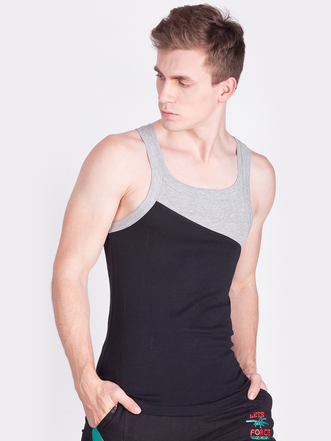 Clothing Innerwear Vests | Force NXT Men Pack of 3 Assorted Innerwear Vests MNFR-262-PO3 - NH93121