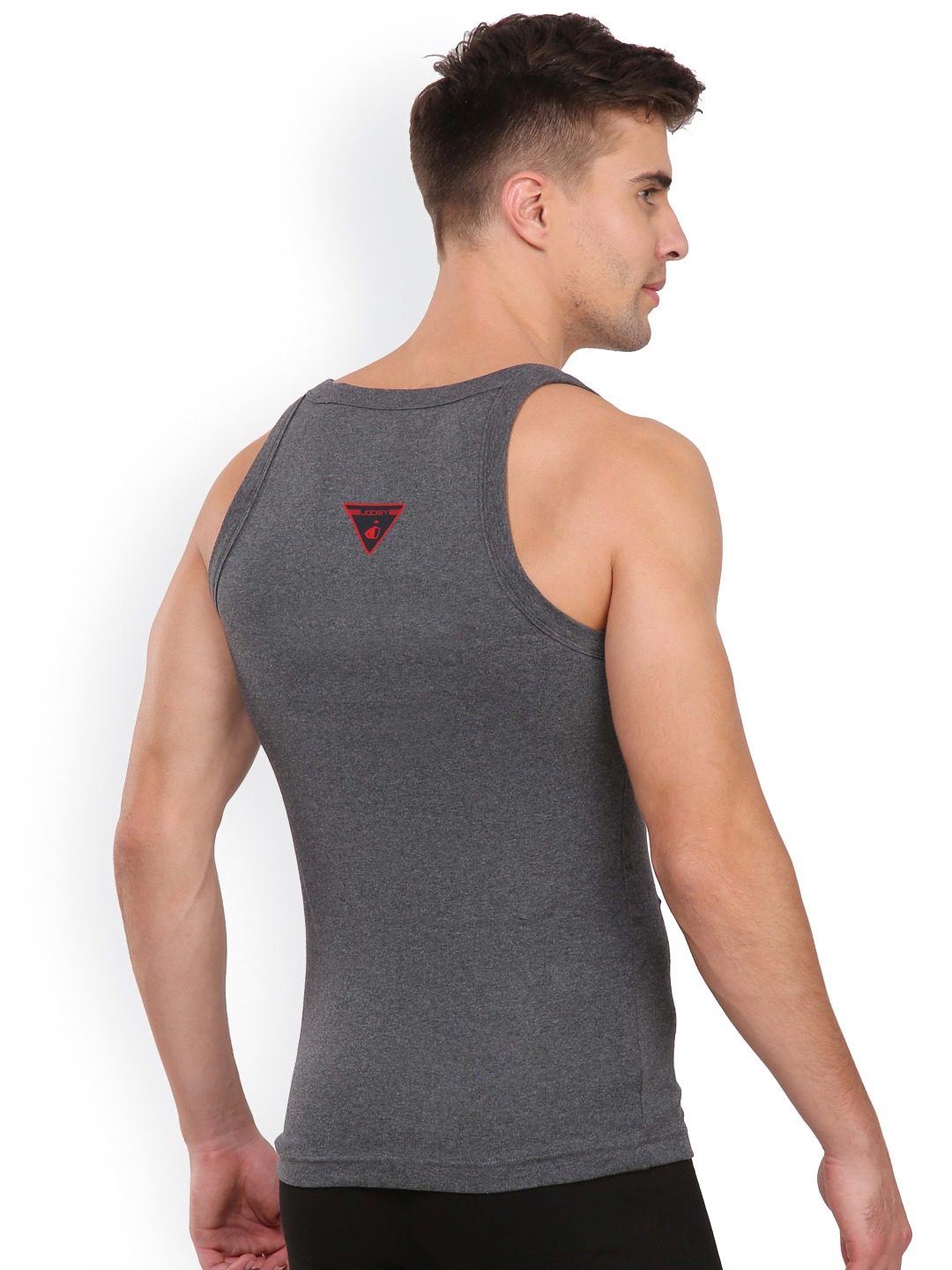 Clothing Innerwear Vests | Jockey Men Charcoal Grey Innerwear Vest US26-0105 - XC90745
