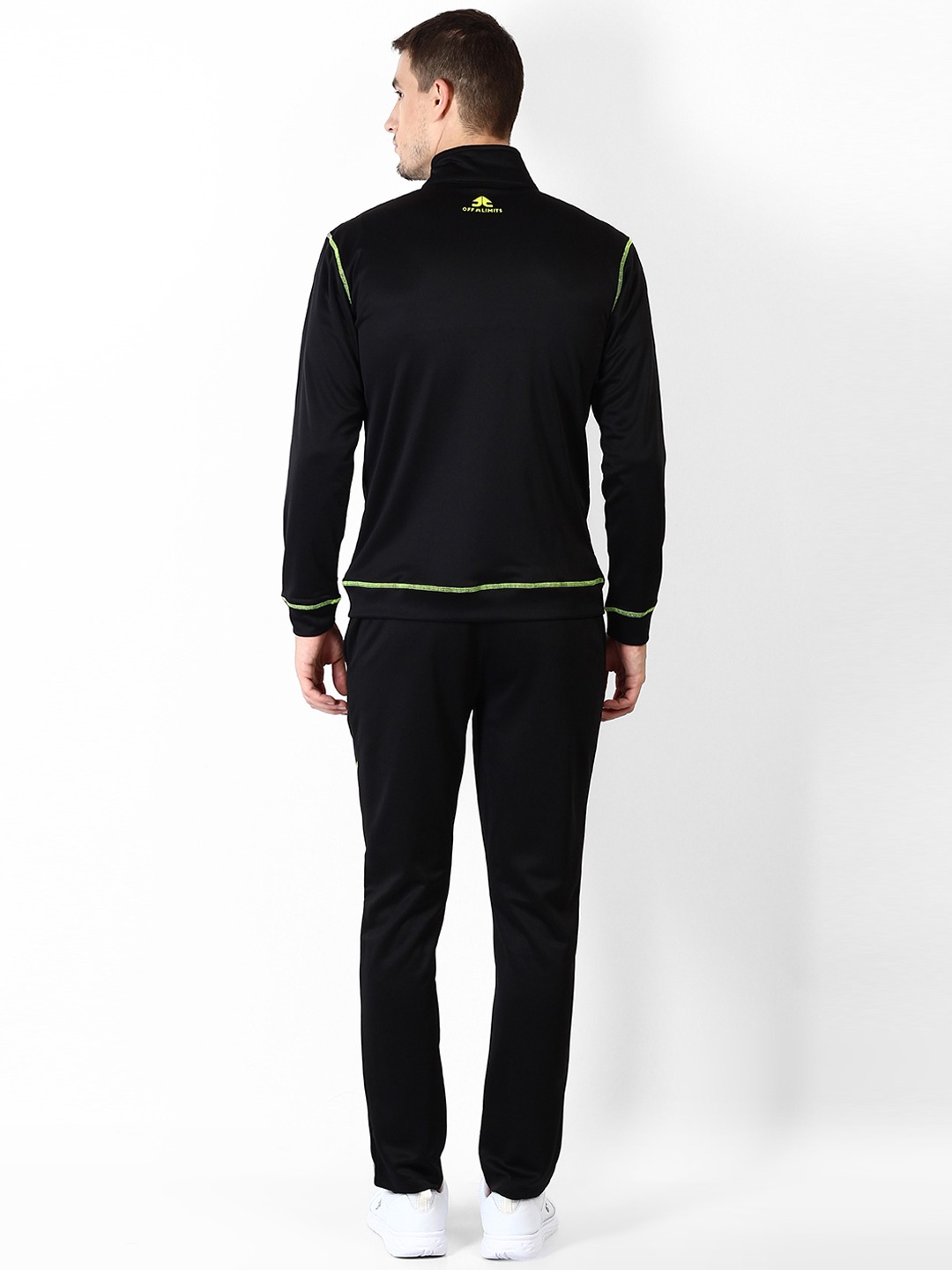 Clothing Tracksuits | OFF LIMITS Men Black Solid Tracksuit - BP44065