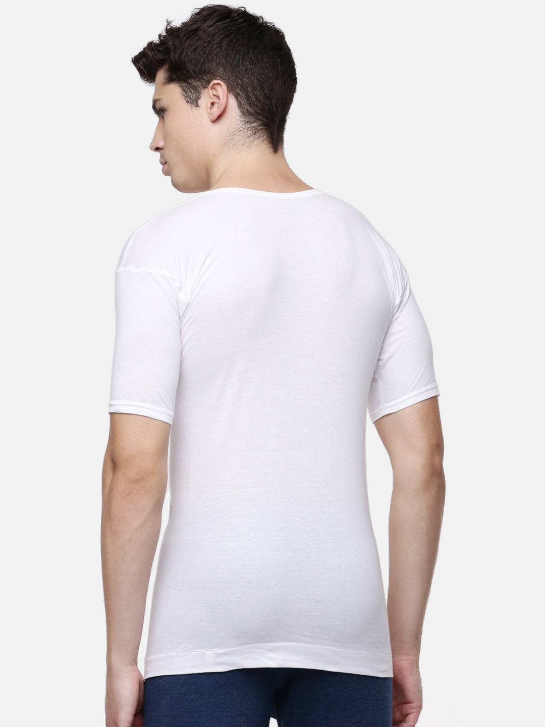 Clothing Innerwear Vests | Dollar Lehar Men Pack of 5 White Solid Innerwear Vests MLHVE-02-PO5 - OJ77921