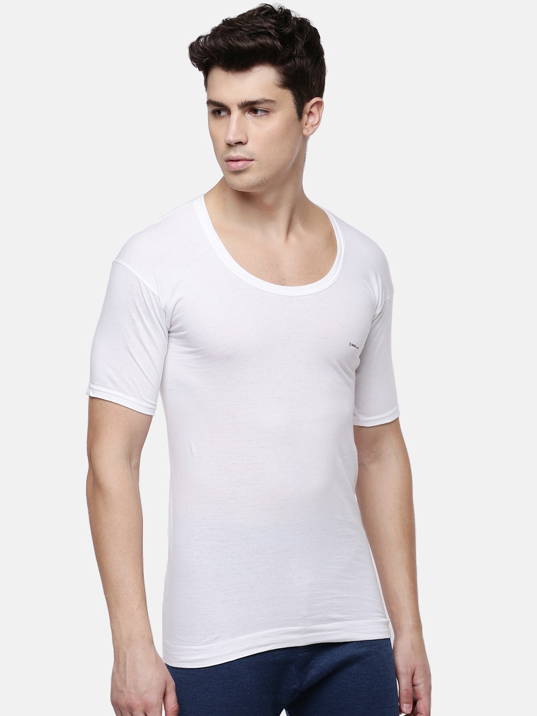 Clothing Innerwear Vests | Dollar Lehar Men Pack of 5 White Solid Innerwear Vests MLHVE-02-PO5 - OJ77921